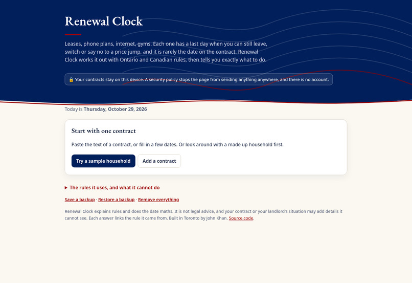 Renewal Clock – screenshot 8