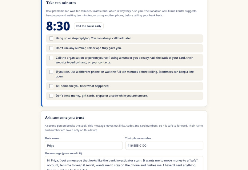 Scam Pause – screenshot 2