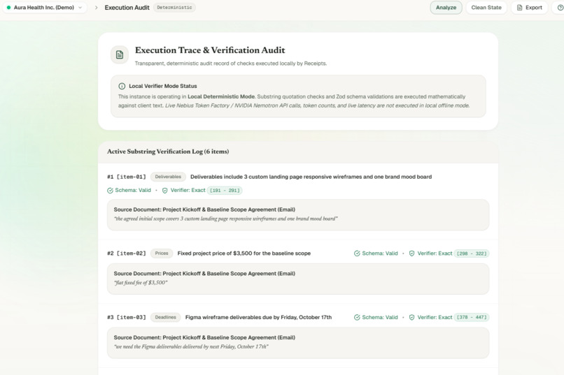 Receipts- Evidence Based Agreement Tracker – screenshot 3