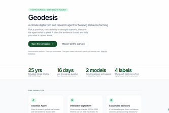 Geodesis: Mekong Delta Climate Digital Twin