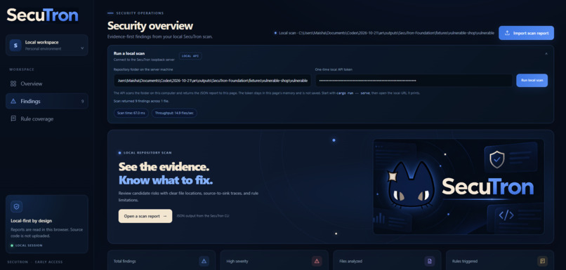 SecuTron – screenshot 1