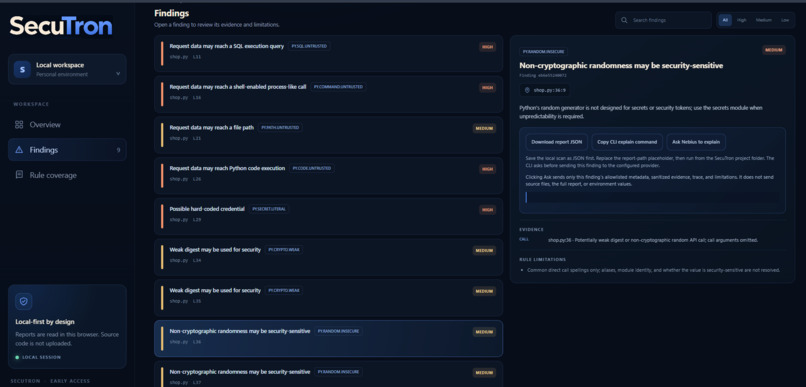 SecuTron – screenshot 2