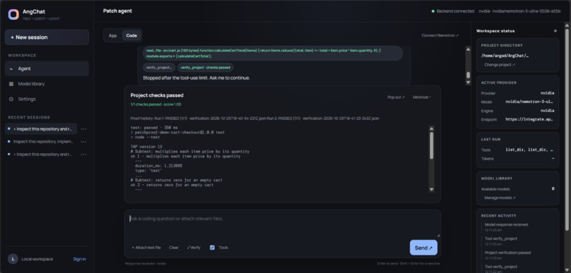 AngChat – screenshot 3