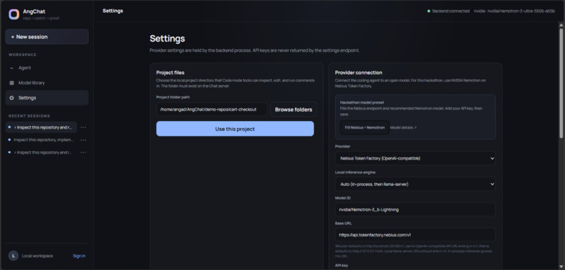 AngChat – screenshot 5