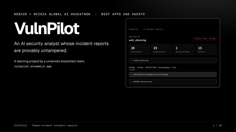 VulnPilot – screenshot 1