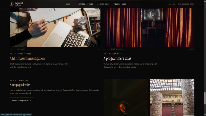 Adjacent Cinema – screenshot 5