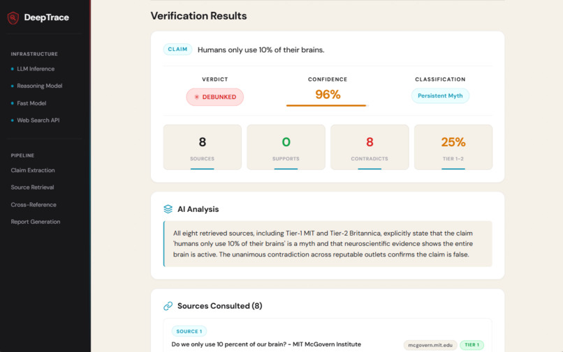 DeepTrace – screenshot 3