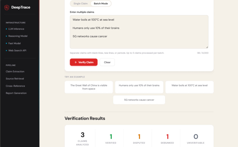 DeepTrace – screenshot 4