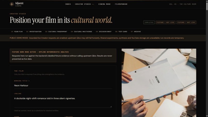 Adjacent Cinema – screenshot 4