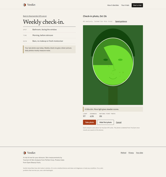 VERDICT – screenshot 1