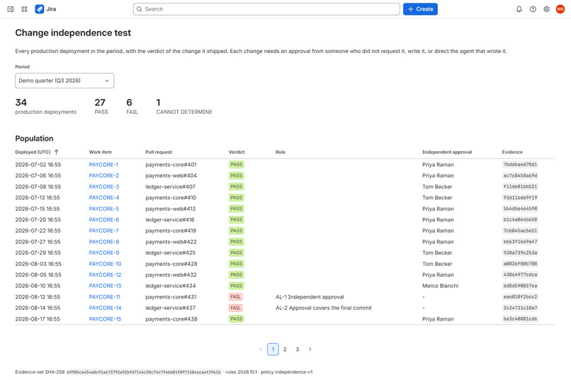 Arm's Length: independent approval for agent-written code – screenshot 6