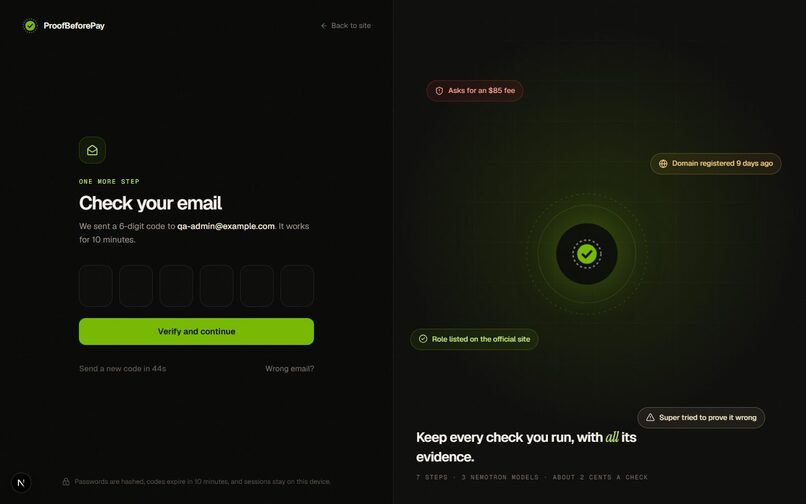 ProofBeforePay – screenshot 3