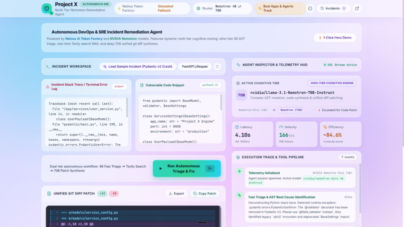 Project X – screenshot 1