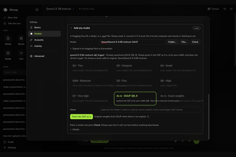 Sheep: Local AI Engine and Office Assistant – screenshot 5