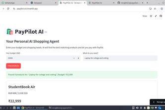 PayPilot AI - Smart AI Shopping Assistant