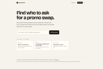 Swap Desk for podcasts
