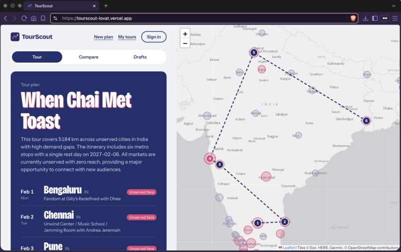  TourScout – screenshot 2