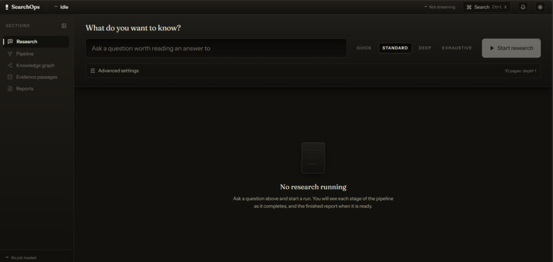 SEARCHOps – screenshot 1