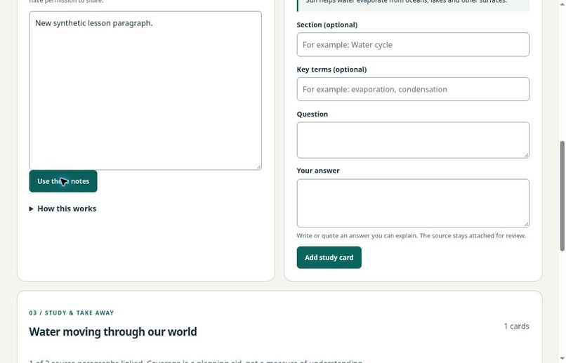 LessonLite – screenshot 1