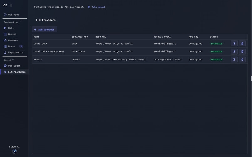 Agentic Coding Evaluation (ACE) – screenshot 1