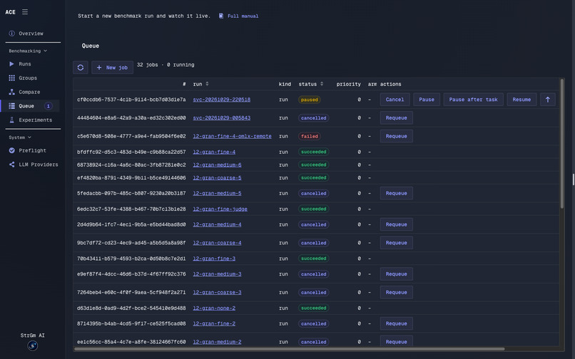 Agentic Coding Evaluation (ACE) – screenshot 3