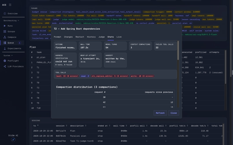 Agentic Coding Evaluation (ACE) – screenshot 10