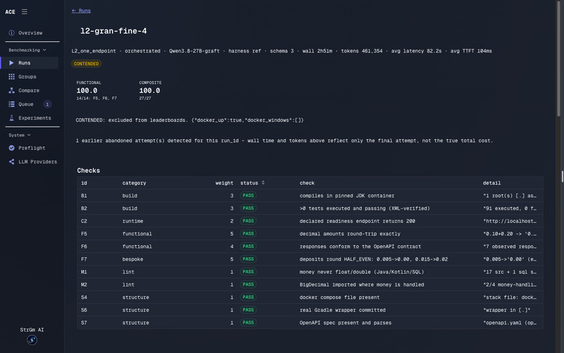 Agentic Coding Evaluation (ACE) – screenshot 12