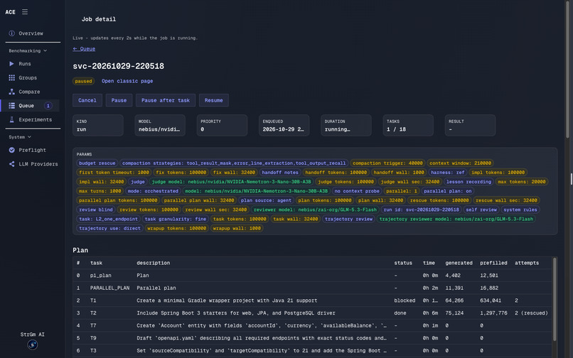 Agentic Coding Evaluation (ACE) – screenshot 13