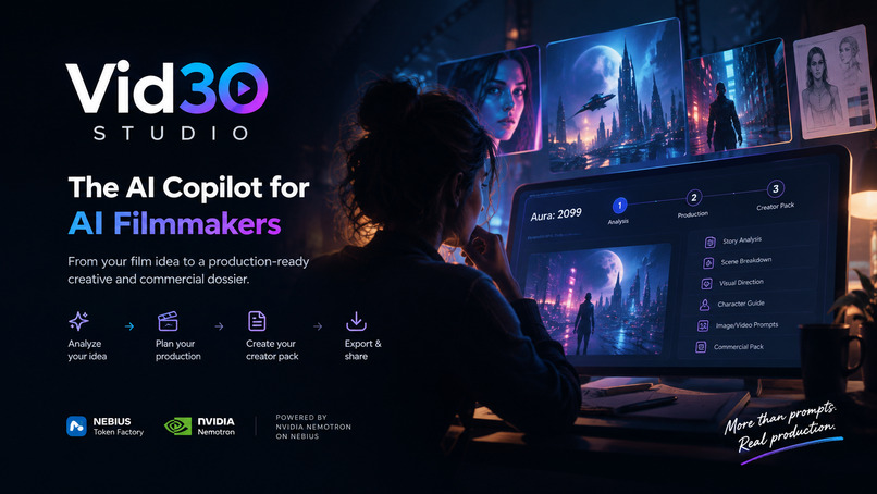 Vid30 Studio, Our AI Filmmaker Copilot. – screenshot 1