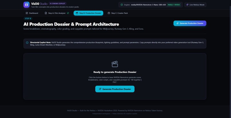 Vid30 Studio, Our AI Filmmaker Copilot. – screenshot 3