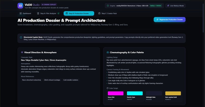Vid30 Studio, Our AI Filmmaker Copilot. – screenshot 5