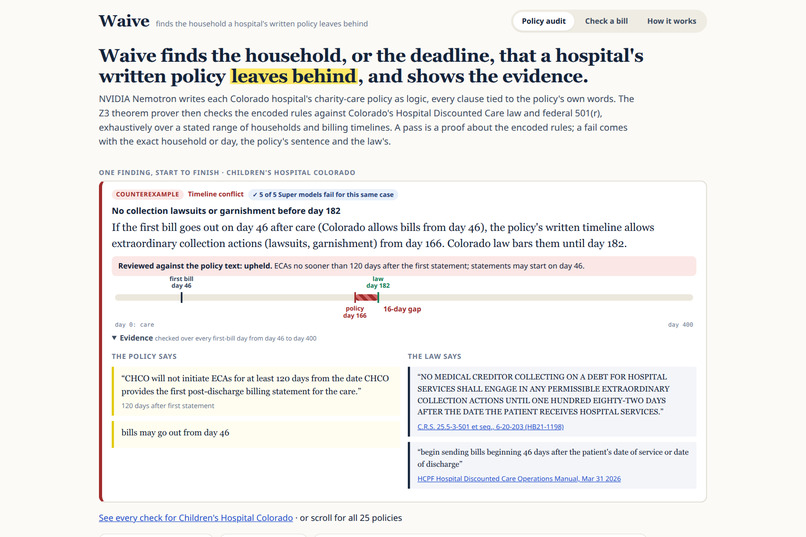Waive – screenshot 1