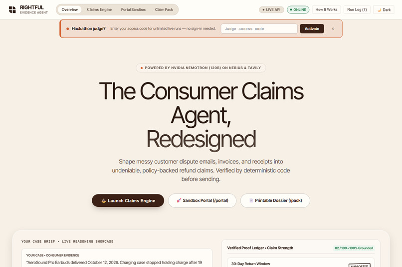 Rightful – screenshot 1