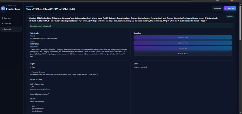 CodeFlow Agent — AI Coding Workflow Assistant – screenshot 6