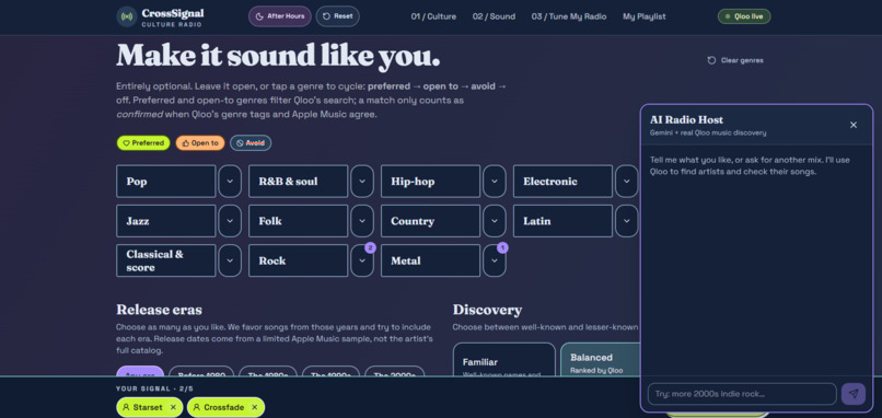 CrossSignal: Culture Radio – screenshot 1