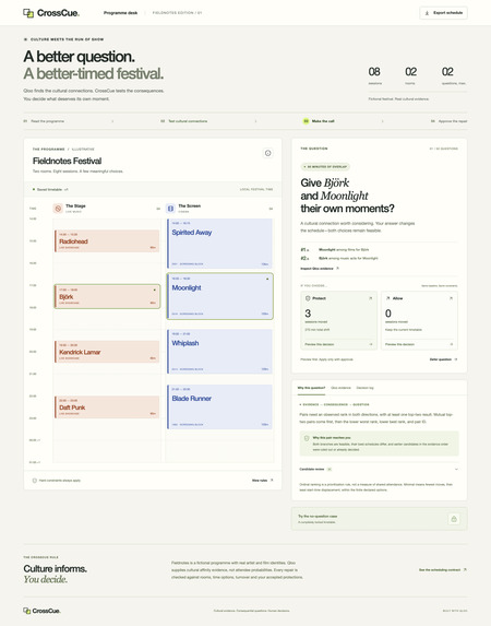 CrossCue – screenshot 1