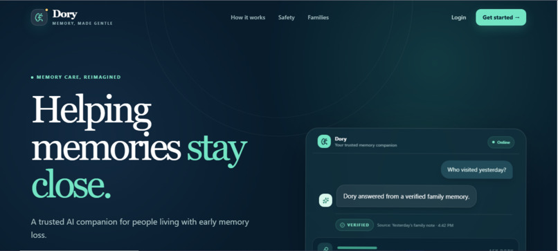 DORY: The AI memory assistant that cannot lie – screenshot 1