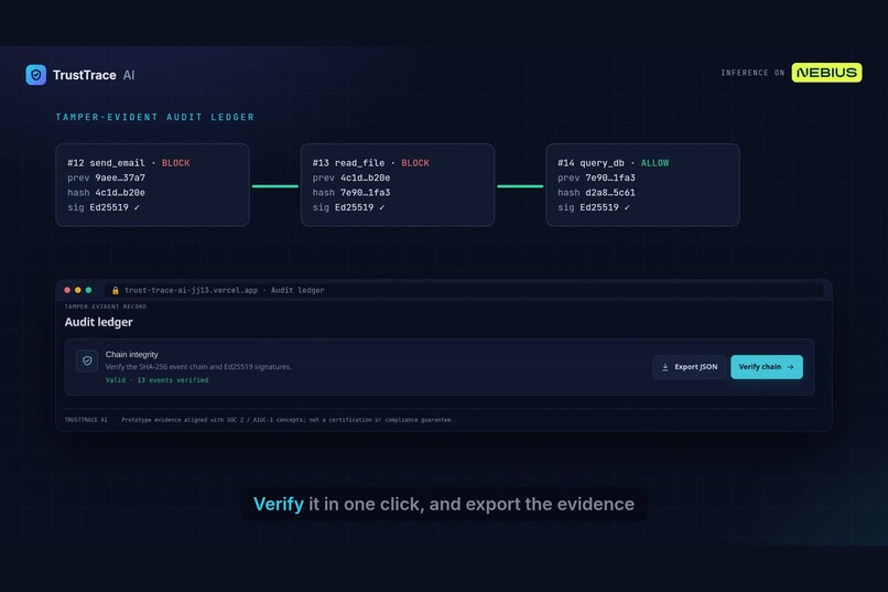 TrustTrace AI: The AI Agent Firewall & Auditor – screenshot 4