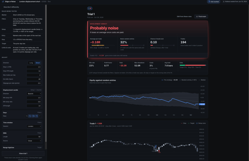 Edge or Noise  – screenshot 1