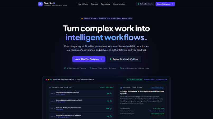 NVIDIA  FlowPilot AI Autonomous Workflow Intelligence – screenshot 3