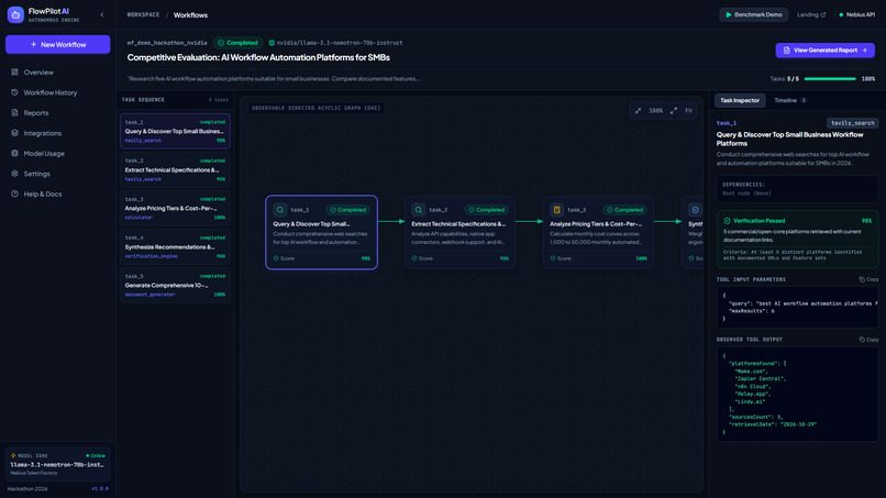 NVIDIA  FlowPilot AI Autonomous Workflow Intelligence – screenshot 14