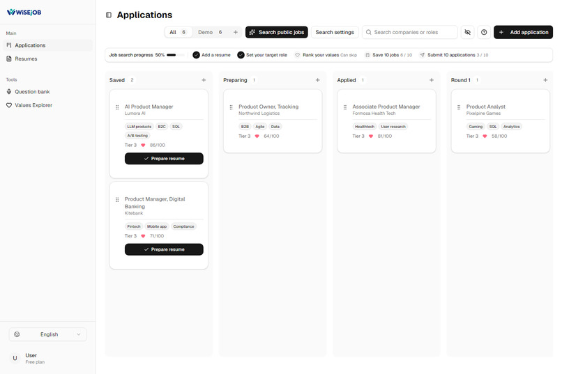 WiSEjOB – screenshot 3