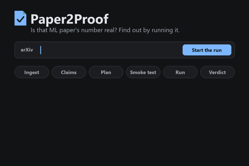 Paper2Proof – screenshot 1