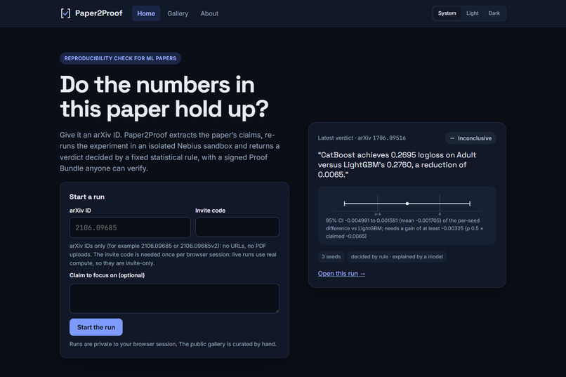 Paper2Proof – screenshot 2