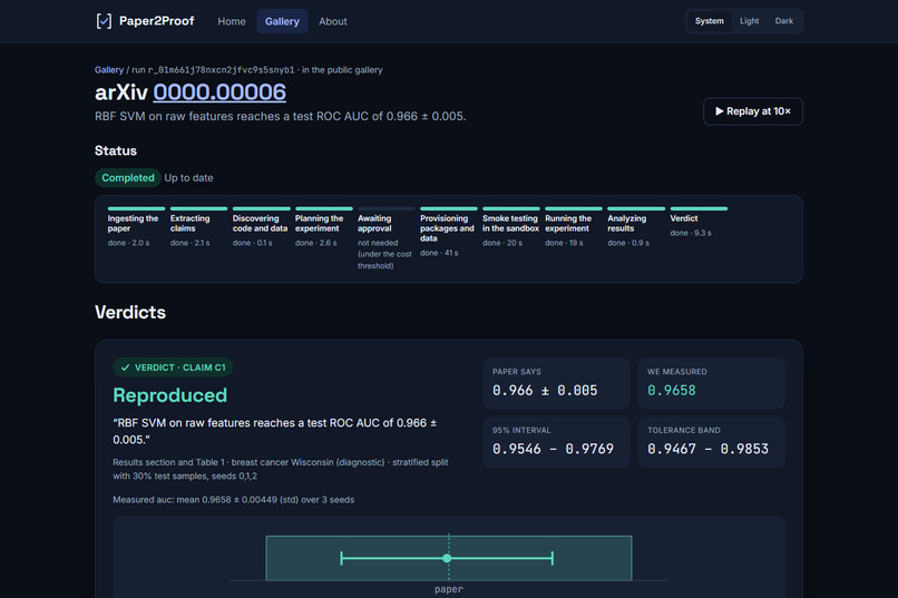 Paper2Proof – screenshot 3
