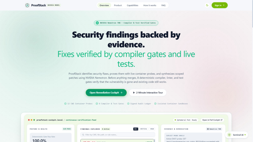 ProofStack — Trust, Verified in Every Patch – screenshot 1