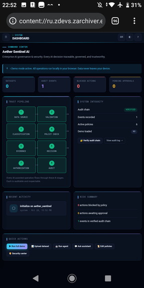Aether Grid Hackathon Projects Collection – screenshot 3
