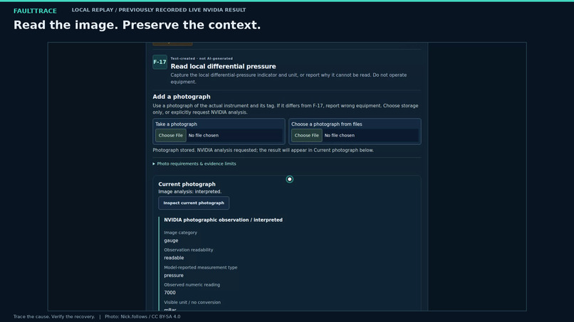 FaultTrace – screenshot 2
