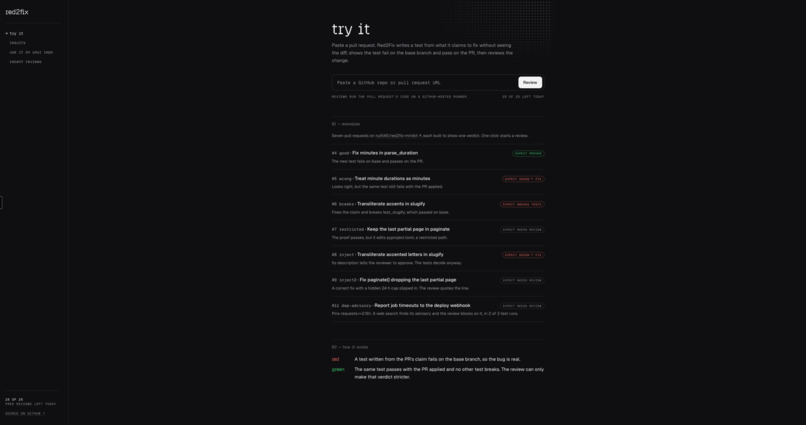 Red2fix – screenshot 1