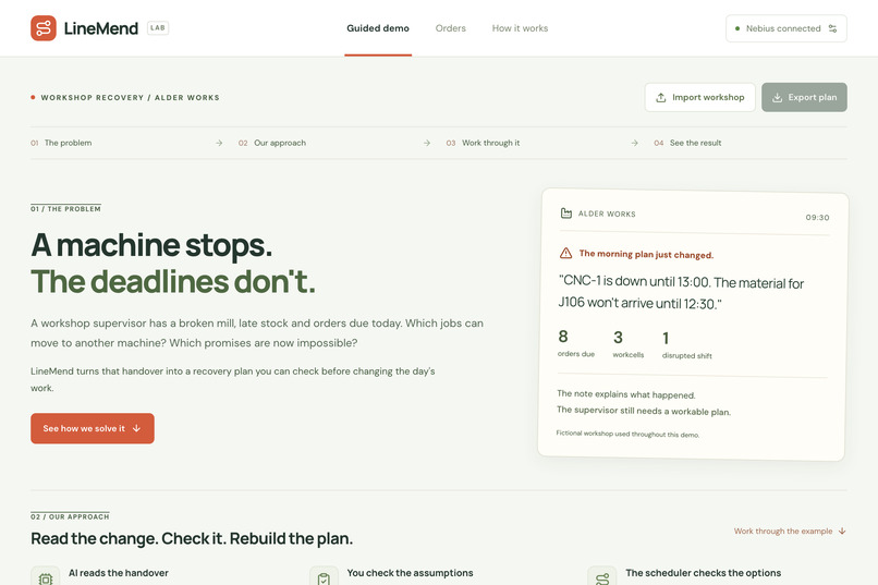LineMend – screenshot 1